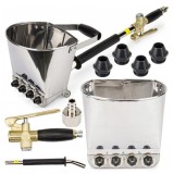 Pistol pneumatic pentru tencuit, capacitate 3 litri, 4 duze de 19 mm, Powermat