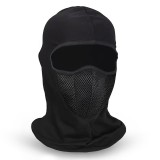Balaclava masca pentru sporturi de iarna, airsoft, paintball, poliester 35 x 28.5cm - black, Oem