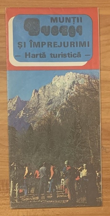 Muntii Bucegi si imprejurimi. Harta turistica