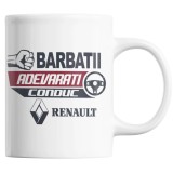 Cana alba personalizata &quot;Barbatii adevarati conduc Renault&quot;, INOVATIX&reg;. 330ml, Oem