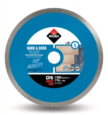 Disc diamantat pt. materiale foarte dure 350mm, CPA 350 SuperPro - RUBI-30931 foto