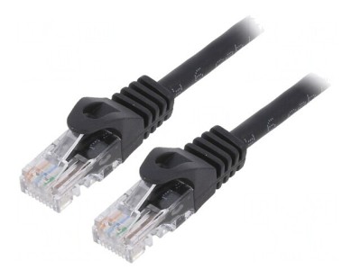 Patch cord UTP Cat6 CCA PVC Negru 5m foto
