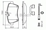 Set placute frana,frana disc MERCEDES B-CLASS (W245) (2005 - 2011) BOSCH 0 986 494 290