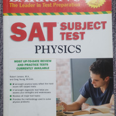 SAT subject test PHYSICS, 2013 Barron, 590 pag, in engleza, stare fb