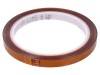 Bandă termorezistentă 3M 0.07mm Ambră, Poliimidă, 33m x 9mm, -73&deg;C - 260&deg;C, Rezistență 7kV