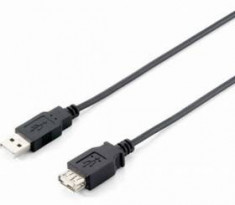 Equip USB 2.0 extension cord cable AM-AF 5m black double shielding foto