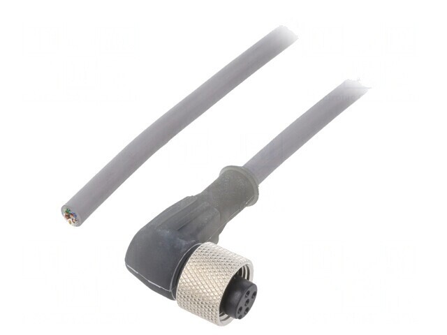 Cablu de conectare M12 5 pini unghi 10m 63VAC 2.5A