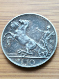 Moneda Argint Italia 10 lire 1927 Vittorio Emanuelle III