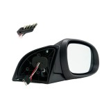 Oglinda exterioara Mercedes Clasa A (W168) 09.1997-08.2004 partea stanga 5 pini, BestAutoVest crom asferica carcasa neagra reglare electrica cu incal