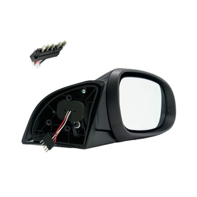 Oglinda exterioara Mercedes Clasa A (W168) 09.1997-08.2004 partea stanga 5 pini, BestAutoVest crom asferica carcasa neagra reglare electrica cu incal foto