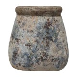Cumpara ieftin Ghiveci flori teracota albastru bej 18x18x17 cm