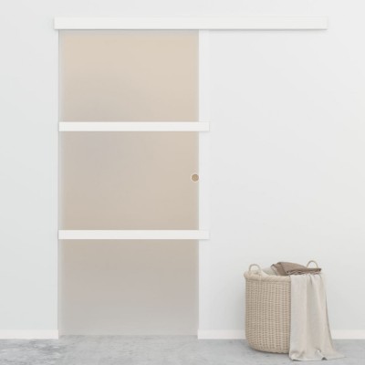 Ușă glisantă cu opritor silențios 90x205 cm sticlă ESG/aluminiu foto