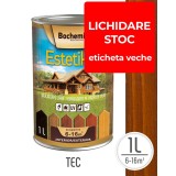 Lazura lemn BOCHEMIT ESTETIK CLASIC 1L TEC, protectie UV
