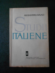ALEXANDRU BALACI - STUDII ITALIENE volumul 3 foto