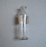 Tea spoons vechi recipient de sticla pentru uz medicinal cu eticheta