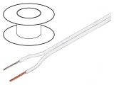 Cablu Difuzor 2x1mm&sup2; OFC Alb Neecranat PVC