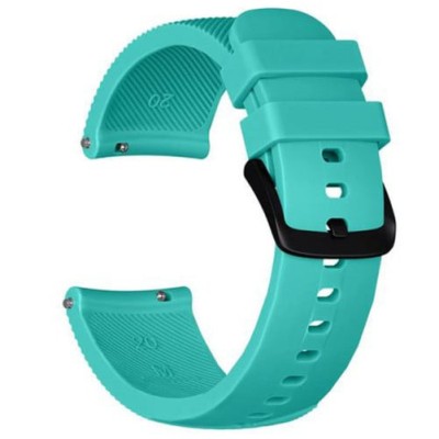 Curea ceas Smartwatch Samsung Galaxy Watch 4, Watch 4 Classic, Gear S2, iUni 20 mm Silicon Light Blue foto