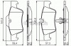 Set placute frana,frana disc MERCEDES CLS Shooting Brake (X218) (2012 - 2016) BOSCH 0 986 495 248