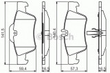 Set placute frana,frana disc MERCEDES S-CLASS (W220) (1998 - 2005) BOSCH 0 986 495 248