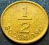 Moneda exotica 1/2 SOL DE ORO - PERU, anul 1976 * Cod 1509 A, America Centrala si de Sud