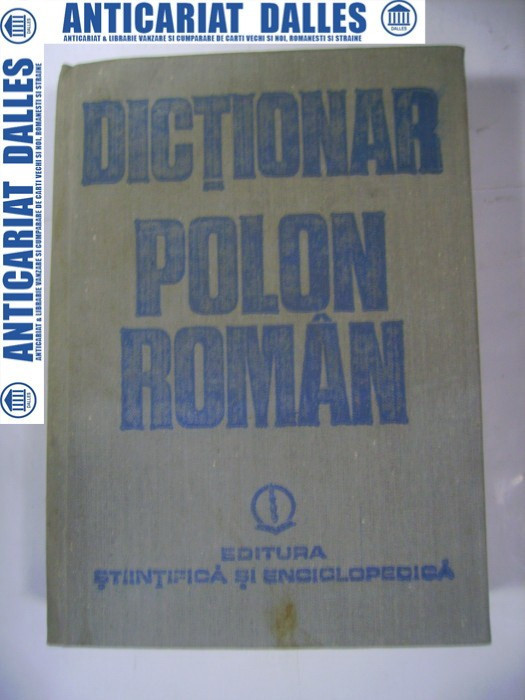 Dictionar POLON - ROMAN