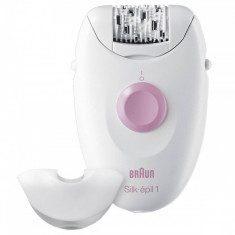 Epilator Braun Silk Epil 1 1370 Alb / Roz foto