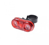 Stop Spate Bicicleta 2 LED Rosii, 2 Moduri, Montare Verticala/Orizontala, Baterii Incluse, Diametru 25.4-31.8mm