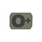 Ecuson 3D PVC Grupa Sanguina 0 Pozitiv 4x3cm Olive Drab Mil-Tec