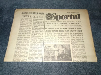ZIARUL SPORTUL 27 IULIE 1983 foto