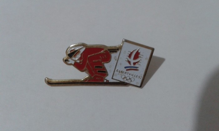 INSIGNA SCHIOR JOCURILE OLIMPICE DE IARNA ALBERTVILLE 1992