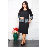 Rochie Rovana Stil Compleu Dantela Turcuaz - 62Marimea
