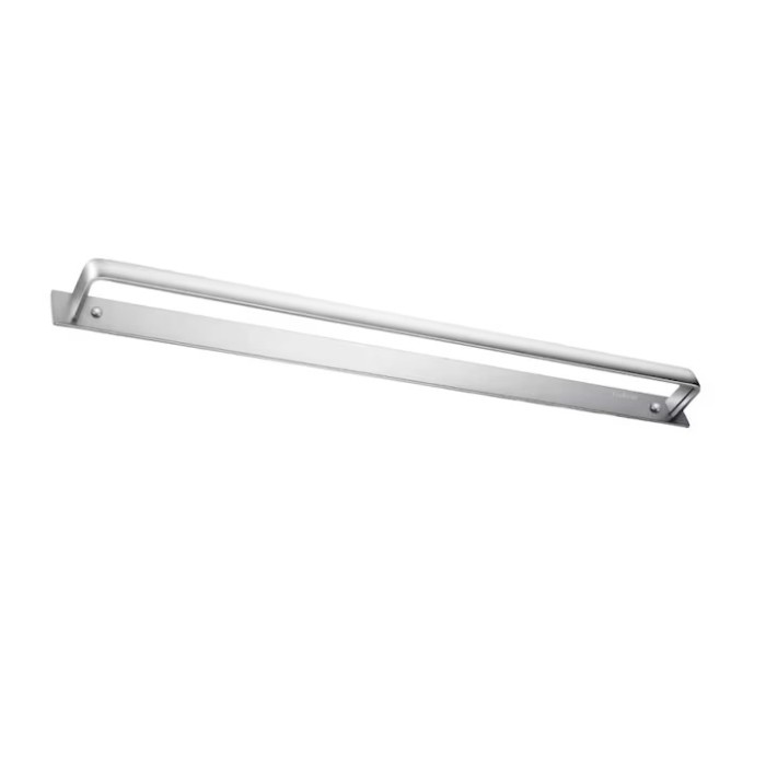Suport pentru prosoape Froibets, lungime 40 cm, prindere autoadeziva, aluminiu, argintiu
