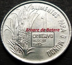Moneda FAO 1 CENTAVO - BRAZILIA, anul 1975 *cod 642 A = EROARE de BATERE foto