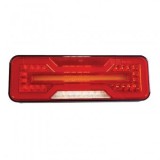 Lampa LED Neon V1871, 6 functii, Semnalizare Dinamica, 12/24V, 284x100mm, Stop Frana Pozitie Ceata Mers Inapoi, Omologare ECE, IP66/68