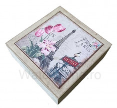 Cutie Decorativa Pentru Bijuterii - Eiffel Tower WZ631 foto