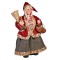 Figurina decorativa model Craciunita, 61 cm, Rosu