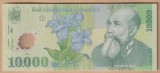 (1) BANCNOTA ROMANIA - 10.000 LEI 2000 (2005), PORTRET NICOLAE IORGA, SEMNATURA GHIZARI