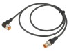 Cablu M12 LUTRONIC 3 PIN 1m 4A IP67 -25&deg; la 80&deg;C