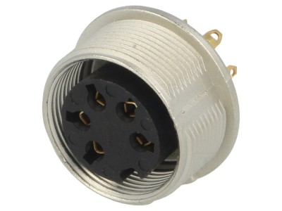 Conector M16 soclu mamă 5 pini foto