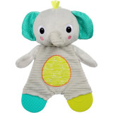 Bright Starts Snuggle&amp;Teethe jucărie pentru dentiție 0 m+ Elephant 1 buc