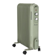 Calorifer electric cu ulei Fram FOH-YR11GR, 11 elementi, 2500 W, 3 setari de temperatura, Termostat ajustabil, Protectie supraincalzire, Verde