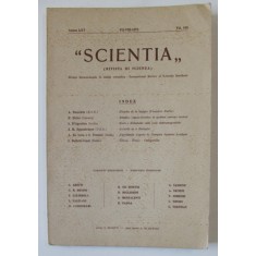&#039; SCIENTIA &#039; ( RIVISTA DI SCIENZA ) , CONTINE SI : HISTOIRE DE LA LOGIQUE, PREMIERE PARTIE par A. DUMITRIU , 1971