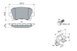 BOSCH 0 986 494 595 set placute frana,frana disc