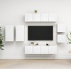 VidaXL Set dulapuri TV, 8 piese, alb, lemn prelucrat 3078704