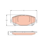 TRW set placute frana, frana disc