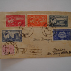 Plic circulat 1948 cu timbre Regele Mihai
