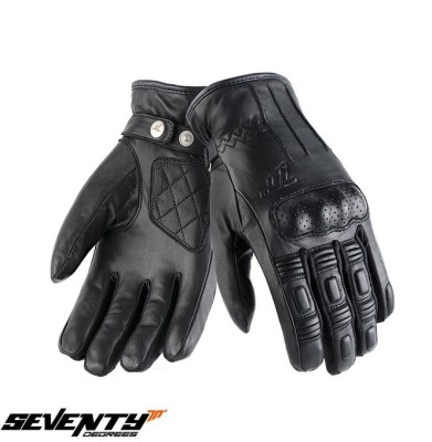 Manusi femei piele pentru scuter - motocicleta Urban iarna Seventy model SD-C33 negru Negru S (7 cm) foto