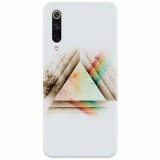 Husa silicon pentru Xiaomi Mi 9, Abstract Grunge Light Triangle