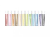 Cutie cu 24 de seturi rezerve pentru creion colorat mecanic din plastic MG (12 culori x 2 set per culoare, 6 mine per set