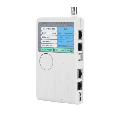 Tester de cablu de retea la distanta 4 in 1 USB/BNC/Rj11/Rj45, Tester de cablu UTP STP pentru cablu LAN foto